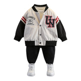 Toddler Boys Jackets Boys' Spring Baseball Uniform Casual Jacket