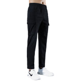 Sweat Wicking Pants Ice Silk Quick-Dry Pants Loose Straight Cargo