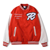 Man Fall Outfits Vintage Baseball Uniform Loose Vibe Style Jacket Hiphop Vintage Jacket for Men
