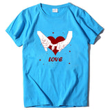 Valentine 'S Day T Shirt T-shirt Short Sleeve Love Printed Summer