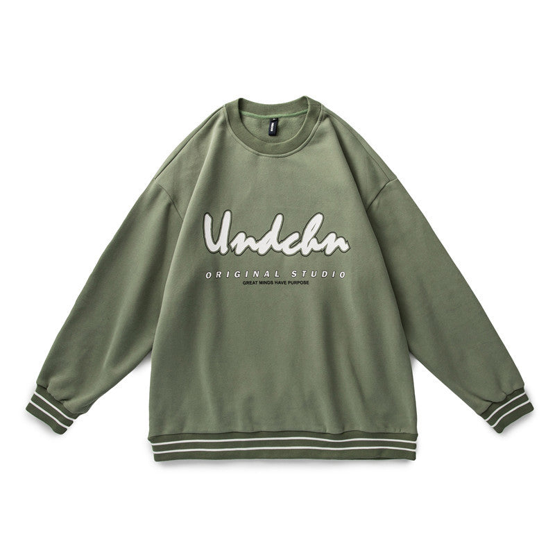 Crew Neck Sweatshirts for Men Men's Clothing Autumn round Neck Casual Loose Sweatshirt Men's and Women's