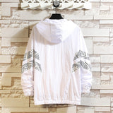 Men Jackets Hanging Shot Paisley Stitching Hooded Casual Sun Protection Clothing