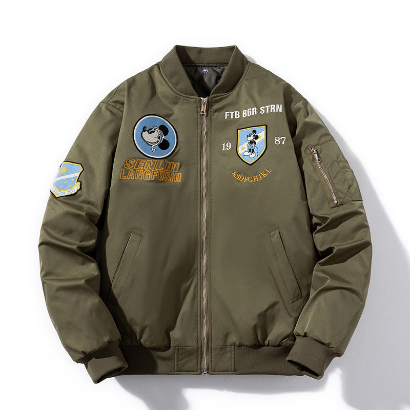Varsity Jacket Embroidered Women'S Winter Baseball Uniform Jacket Men