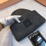 Winter Hats Wool Knitted Smiley Hat Woolen Cap