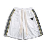Men White Shorts Summer Exercise Shorts Men's Casual