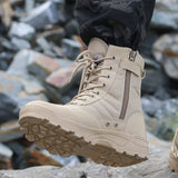Hiking Shoes Outdoor Boots Combat Boots Combat Boots High-Top Anti-Slip Wear-Resistant Anti-Kick Anti-Collision Military Boots Hiking Boots