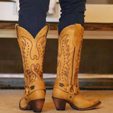 Yellowstone Cowboy Boots Autumn And Winter Martin Boots High-Top Female Brown