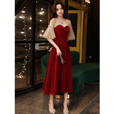 Burgundy Dress Formal Wine Red Dress Evening Gown