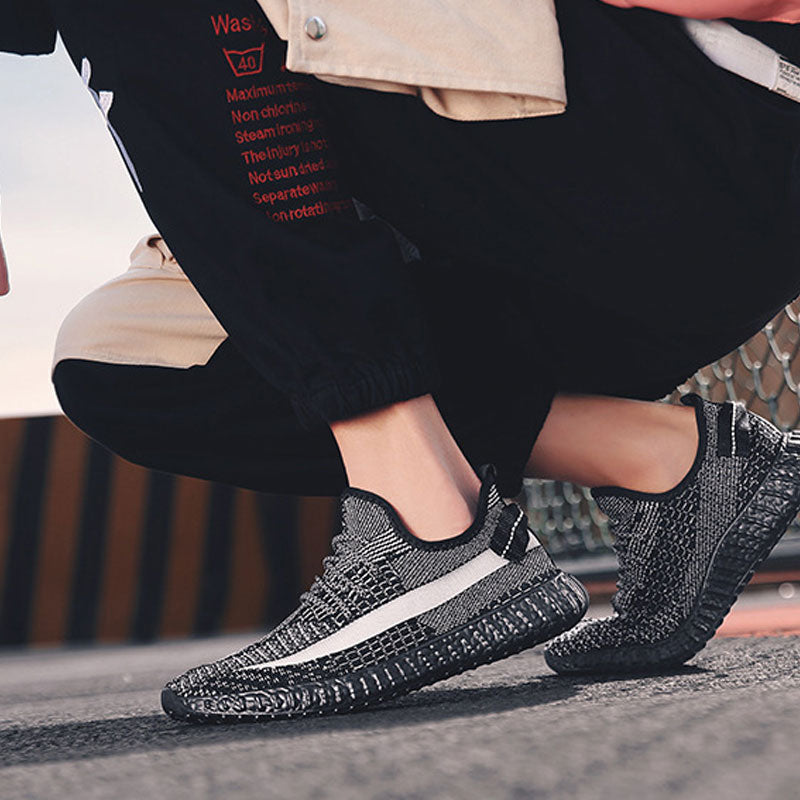 Men Sneakers Men Walking Shoes for Jogging Breathable Lightweight Shoes Men's Summer Classic Flying Woven Breathable Sports Casual Shoes