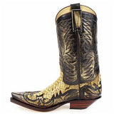 Yellowstone Cowboy Boots Men'S Embroidered Shoes Western Cowboy Men'S Boots