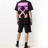 Off White T Shirt Arrow Men'S Cotton Tshirt Short Sleeve Owt