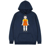 Squid Game Costume round Six Wooden Printed Pullover Hoodie