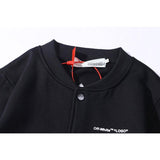 Off White Hoodie With Arrow Print Spring Summer Men'S And Women'S Fleecelined Casual Cardigan Casual Plus Size Owt