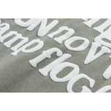 Kanye West Sunday Service Hoodie Letter Puff Print Gray Green Fleece Hoodie