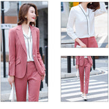 Interview Suit Women's Fashion Business Attire Suit Autumn Formal Wear