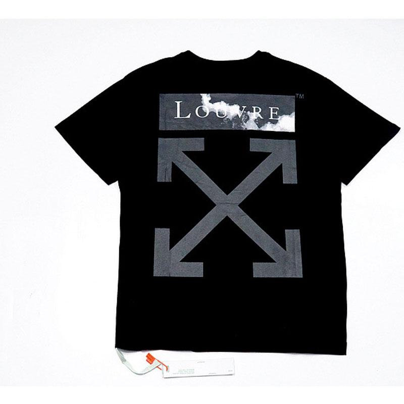 Off White T Shirt Cloud Arrow Short Sleeve Printed Summer Men'S And Women'S Round Neck Tshirt Owt