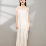 Maxi Burgundy Dress Formal Summer Women's Slip Pullover Dress Bottoming Skirt