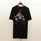 Off White T Shirt Off Short Sleeve Tshirt Loose Plus Size Mickey Letters Print Men And Women Couple Bottoming Shirt Owt