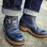 Western Shoes Mid-Calf Versatile Casual Fashion Men's Boots