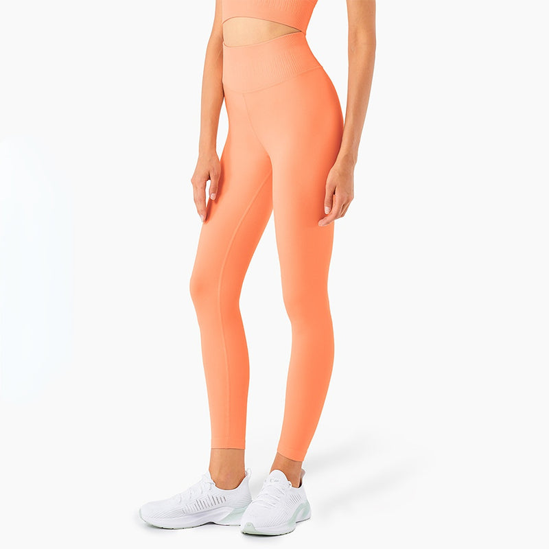 Sweat Wicking Pants Fitness Nude Feel Yoga Pants High Waist Belly Contracting