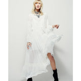 Beth Dutton Bohemian Dress Summer Spring Midi Dress Spring and Autumn Embroidery Maxi Dress