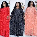 African Women's Dress round Neck Loose plus Size
