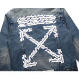 Off White Jacket Fall Men'S Clothing Denim Jacket Jack Plus Size Owt