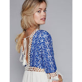 Beth Dutton Bohemian Dress Summer Spring Midi Dress Hollow out V-neck Embroidered High Waist Long Sleeve Dress