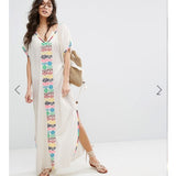 Beth Dutton Bohemian Dress Winter Autumn Maxi Dresses Embroidered Light Transparent Elastic Waist Dress