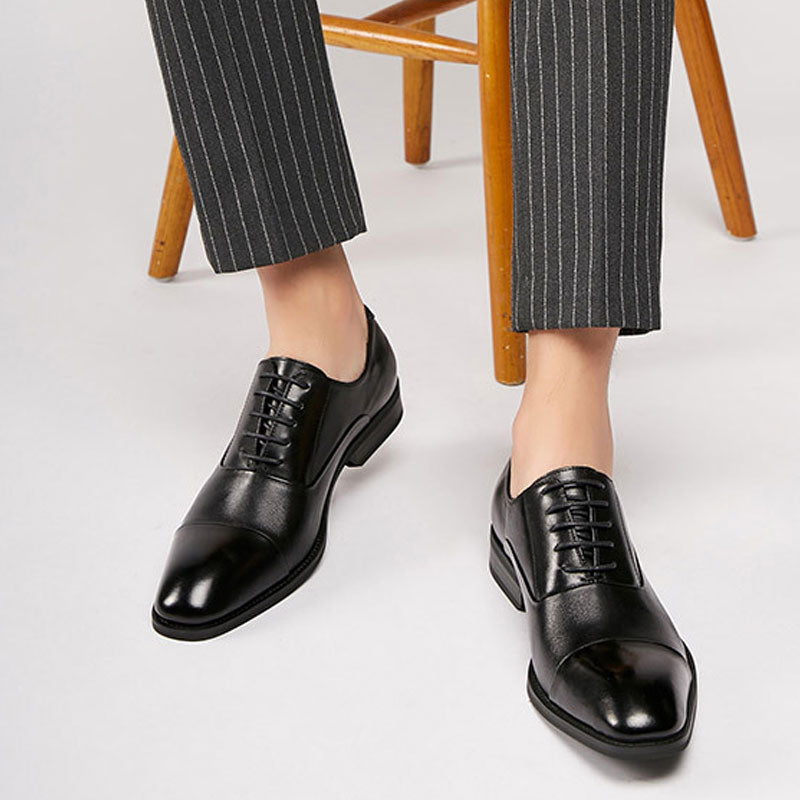 Men's Dress Shoes Classic Leather Oxfords Casual Cushioned Loafer Business Formal Men's Shoes