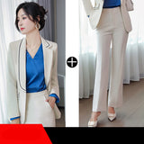 Interview Suit Women Apricot Small Suit Outfit Women's Suit Spring and Autumn