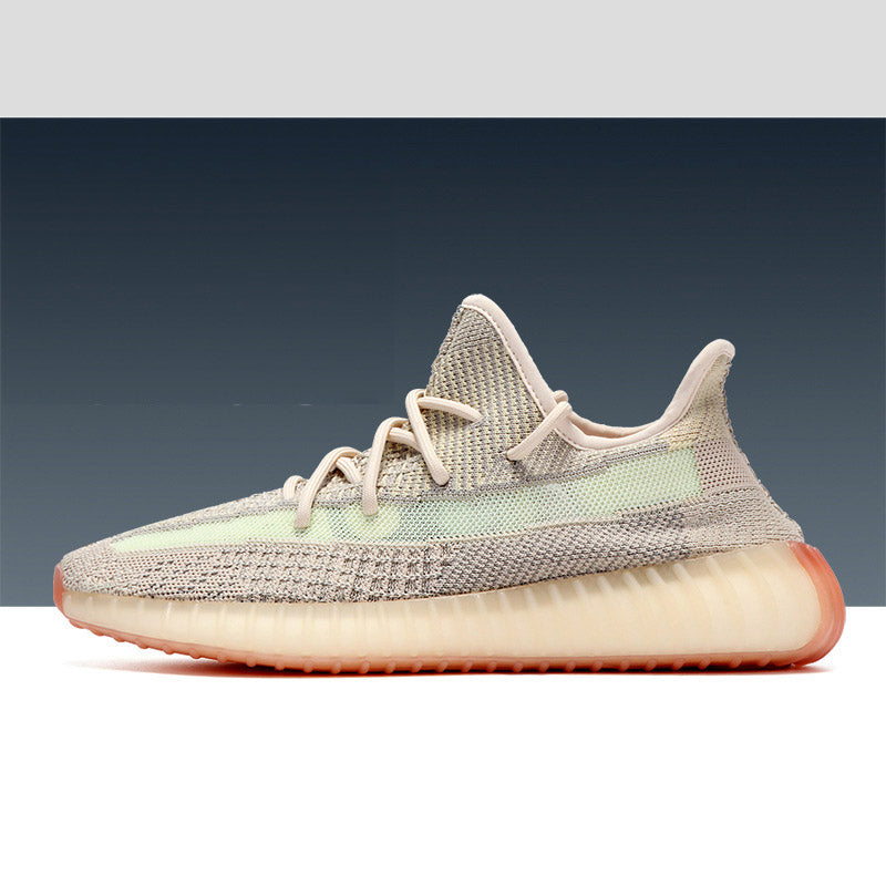 350 Coconut Man Unisex Shoes Starry Sky Full White Angel 3m 00 Couple Sports Breathable