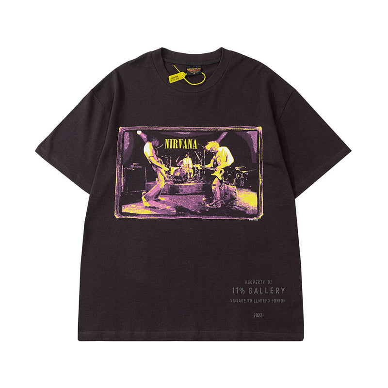 Nirvana T Shirt Vintage' 90 Nirvana Band Vintage Vintage Splash Ink Vtg