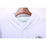 Off White Hoodie With Arrow Print Arrow Printed Hoodie Street Hoodie Owt