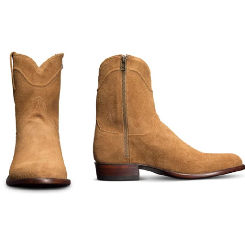 Western Shoes Zipper Short Frosted Men's Casual Men's Boots