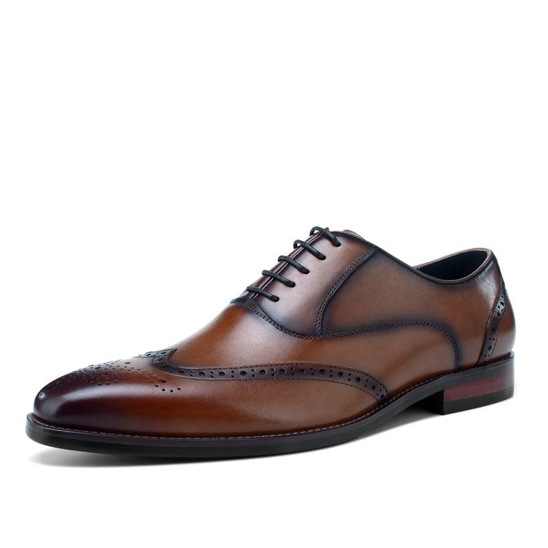 Men's Dress Shoes Classic Leather Oxfords Casual Cushioned Loafer Men's Leather Shoes