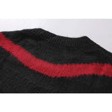 Off White Sweater Ow Arrow Round Neck Knitted Sweater Men'S Sweater Large Size Retro Sports Men'S Clothing Owt