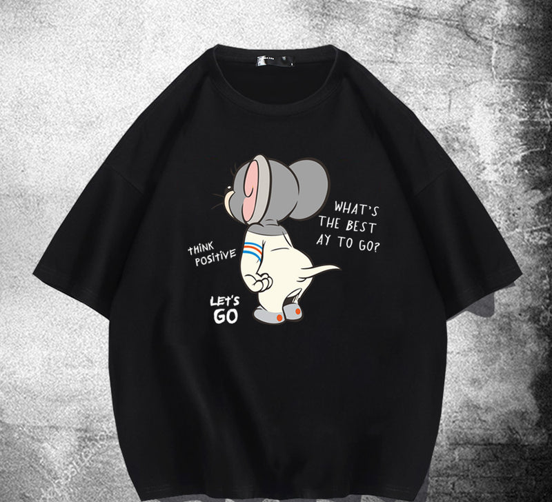 Tom And Jerry T Shirt Loose Hip Hop Cartoon Anime