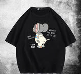 Tom And Jerry T Shirt Loose Hip Hop Cartoon Anime