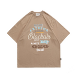 Y2g Shirts for Boys Letter Print Short-Sleeve Men's and Women's Loose T-shirt