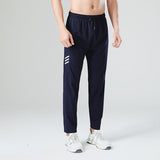Sweat Wicking Pants Night Run Reflective Sign Ankle Banded Pants Ice Silk