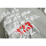 Kanye West Sunday Service Hoodie Flower Stereo Printing Plus Velvet