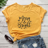 Merry and Bright Sweatshirts Merry and Bright Short Sleeve Top