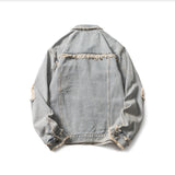 Men Denim Jackets Spring and Autumn Denim Jacket Male Loose Jacket