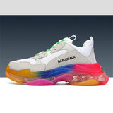 Unisex Balenciaga Clunky Sneaker   Women's Shoes Dad Shoes Men's Platform Height Increasing Insole Sneakers Balenciaga Sneakers