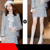 Interview Suit Women Dress Women's Autumn Clothing Short Skirt Two-Piece Set