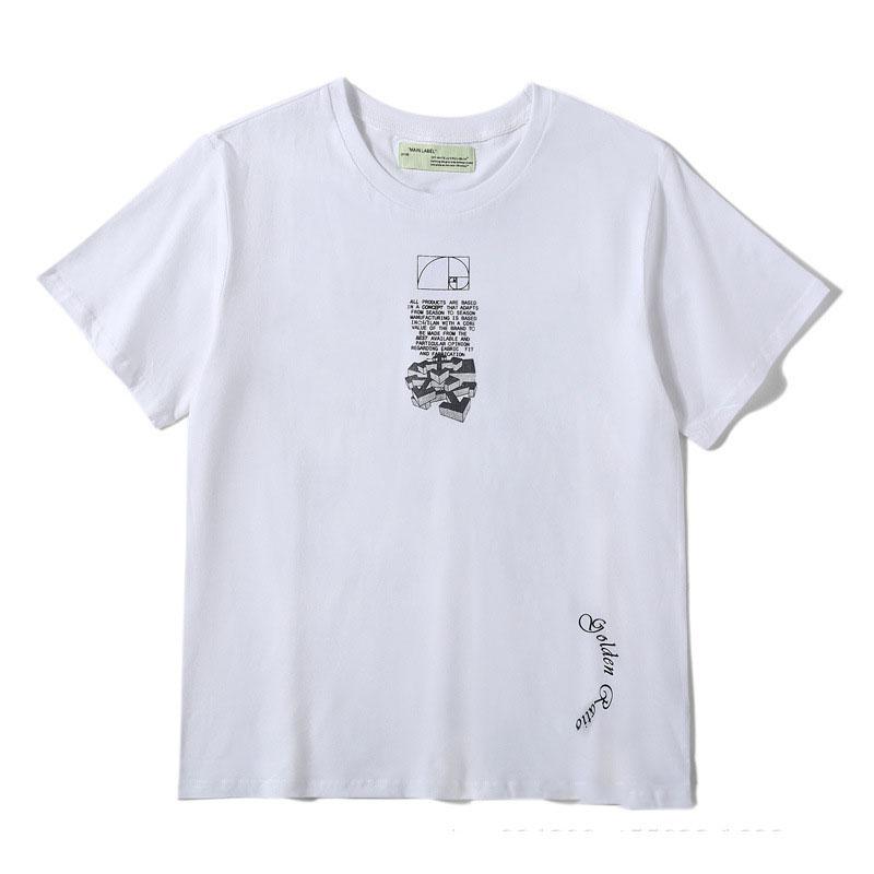 Off White T Shirt Ow Summer Short Sleeve Tshirt Plus Size Casual Men'S Clothing Owt
