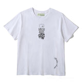 Off White T Shirt Ow Summer Short Sleeve Tshirt Plus Size Casual Men'S Clothing Owt