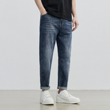 Men Jeans Blue Straight Jeans All-Match