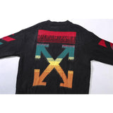 Off White Sweater Ow Knitted Color Arrow Men And Women Couple Sweater Plus Size Casual Owt